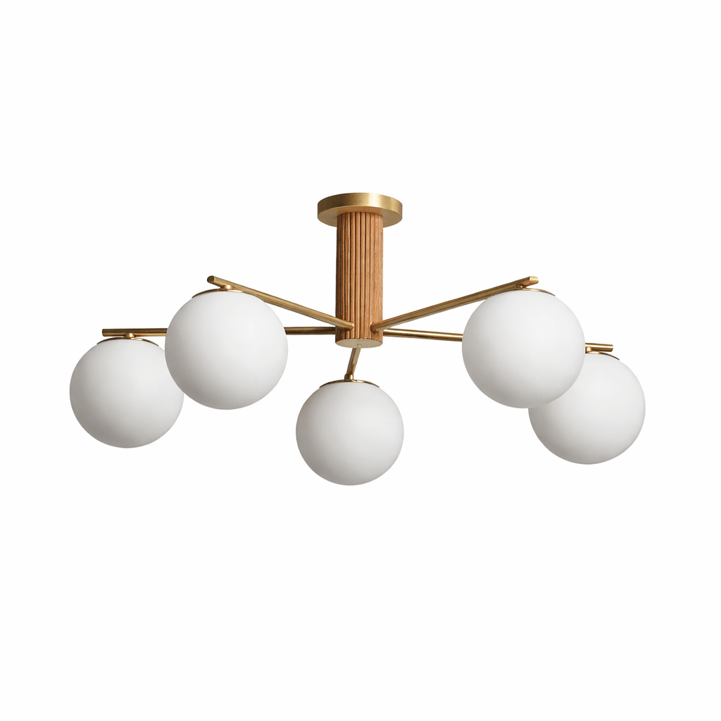 Solvyn Globe Chandelier - Modern Design with Adjustable Height & LED C