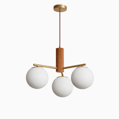 Solvyn Globe Chandelier - Modern Design with Adjustable Height & LED C