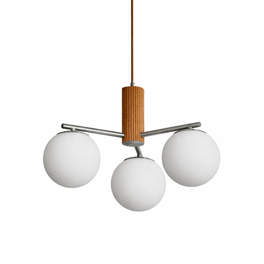 Solvyn Globe Chandelier - Modern Design with Adjustable Height & LED C