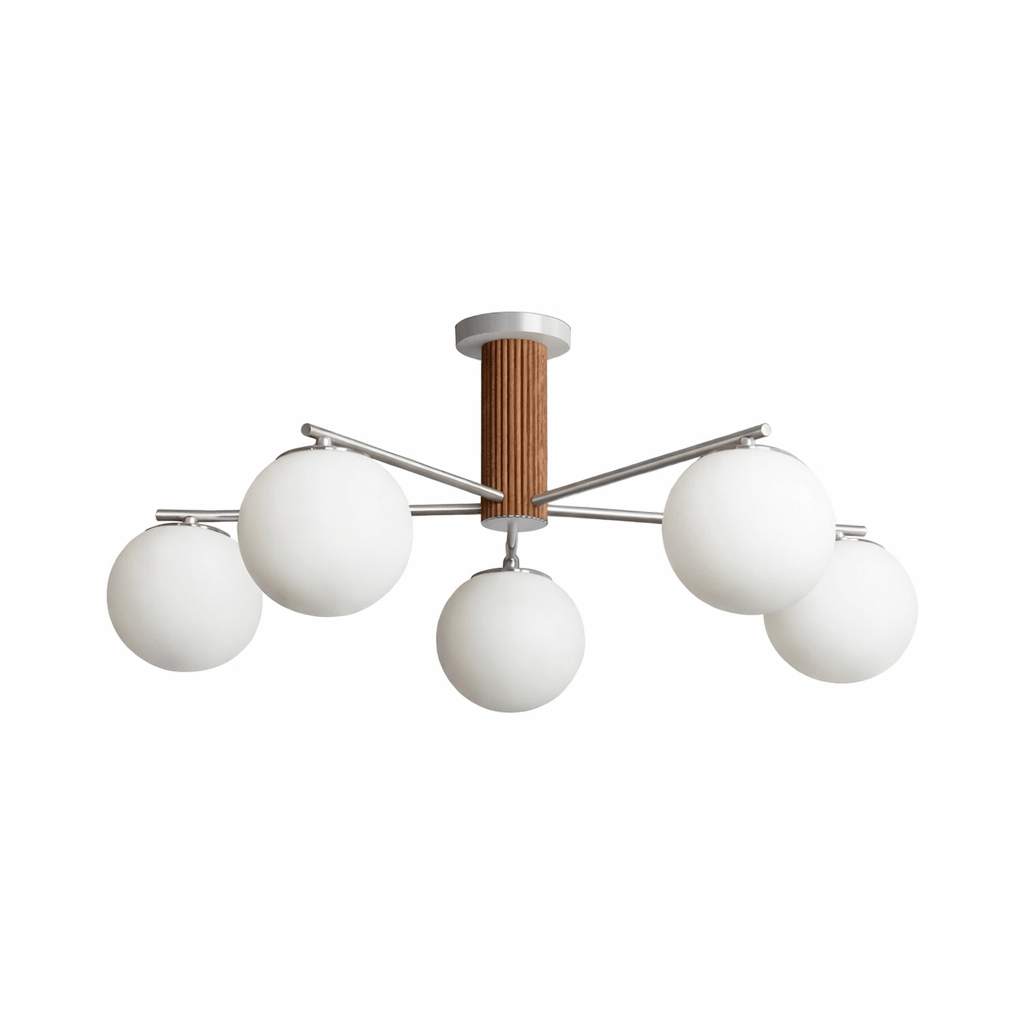 Solvyn Globe Chandelier - Modern Design with Adjustable Height & LED C