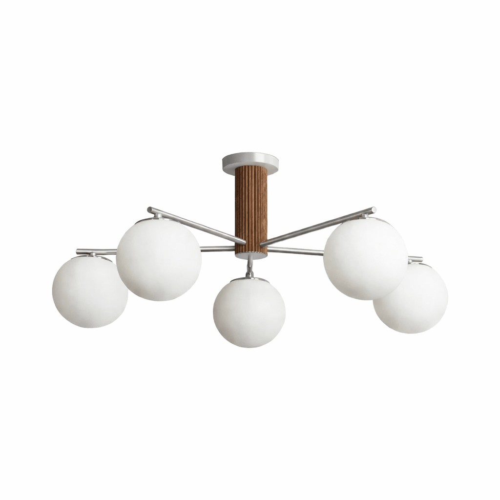 Solvyn Globe Chandelier - Modern Design with Adjustable Height & LED C