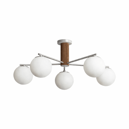 Solvyn Globe Chandelier - Modern Design with Adjustable Height & LED C