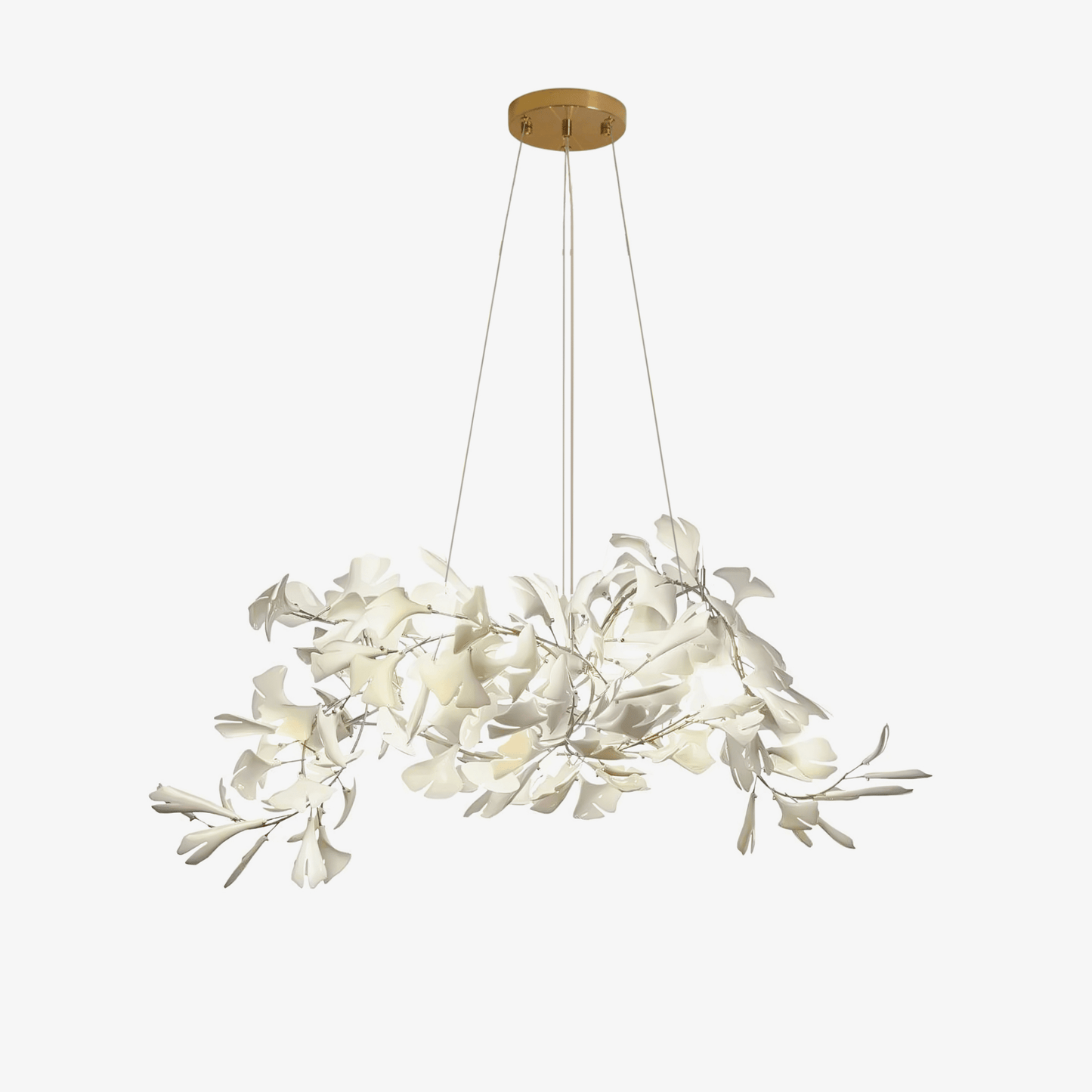 Gingko Bouquet Chandelier - Elegant Design with Adjustable Brightness