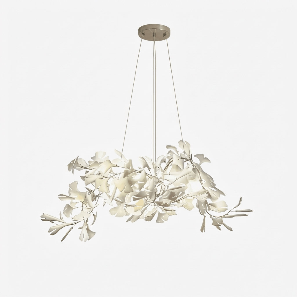 Gingko Bouquet Chandelier - Elegant Design with Adjustable Brightness