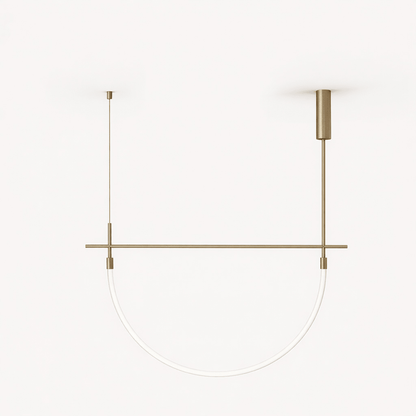 Serpentine Halo Chandelier - Modern Design, Adjustable LED Lighting