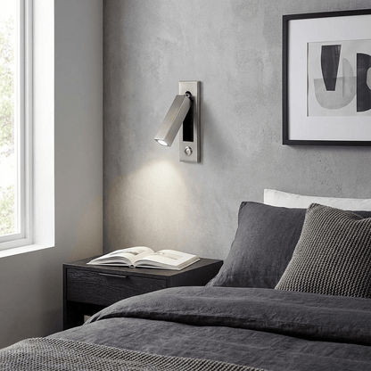 Professional Embedded Bedside Sconce with Adjustable Light and USB Por