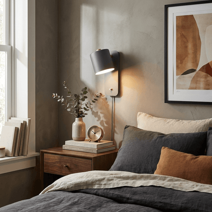 Rotatable Cylinder Plug-in Wall Lamp with Adjustable Brightness & Mode