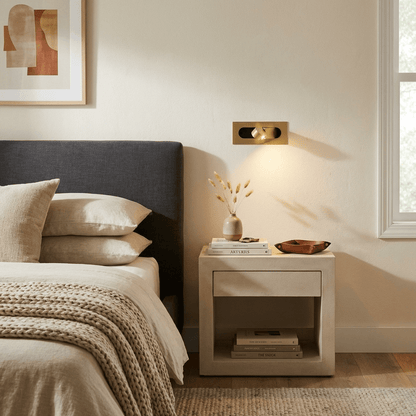 Sleek LED Bedside Reading Light with Adjustable Brightness and Touch C