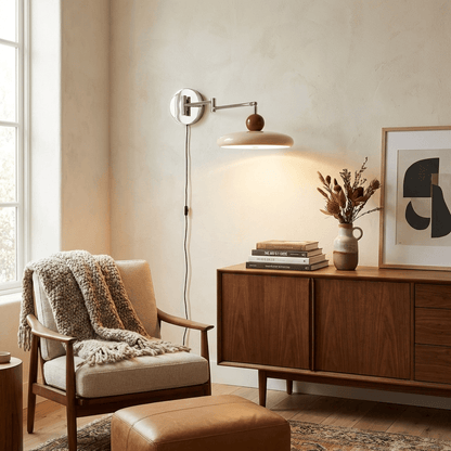 Lola Plug-in Wall Lamp - Adjustable Brightness & Elegant Design