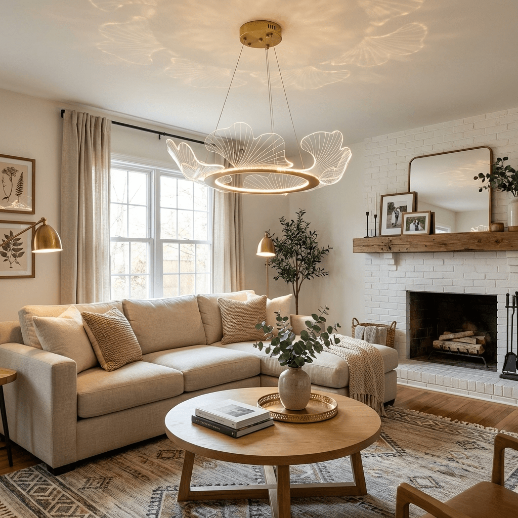 Elegant Sea Chandelier - Adjustable Brightness, Coastal Design