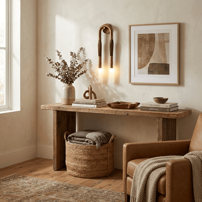 Elegant Horsehair Wall Lamp with Adjustable Light and Unique Design
