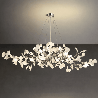 Gingko Bough Chandelier - Elegant Design with Adjustable Brightness