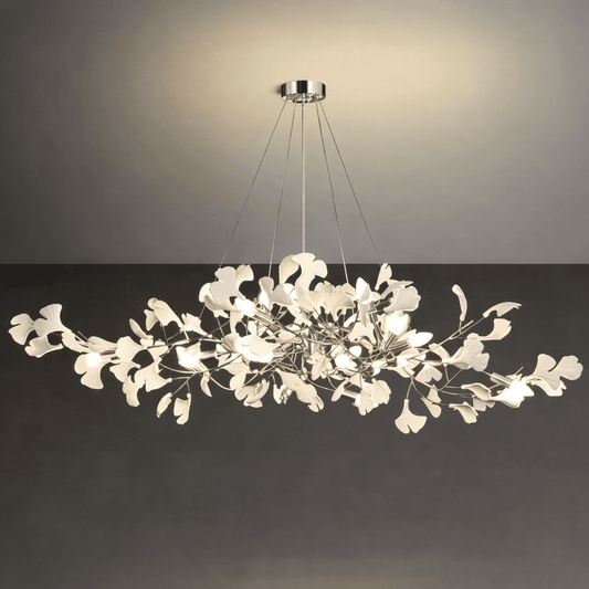 Gingko Bough Chandelier - Elegant Design with Adjustable Brightness