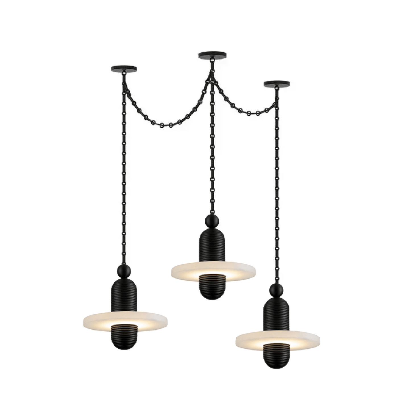 Orbital Drift Chain Chandelier - Modern Design with Adjustable Height