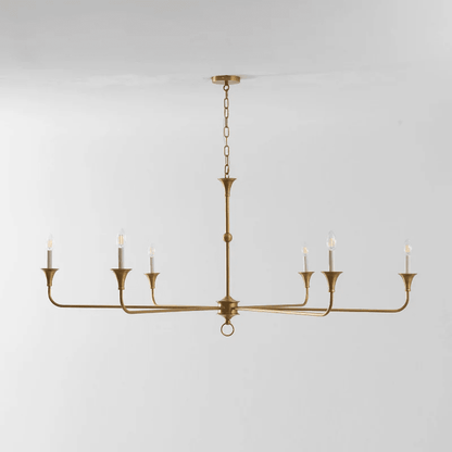 Elara Candle Chandelier - Elegant Design with Adjustable Height & LED