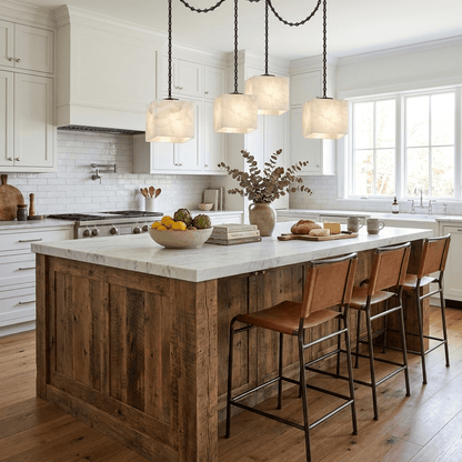 Cascade Chain Cube Chandelier - Modern Design, Adjustable Height, LED