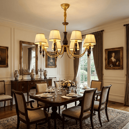 Majestic Veil Chandelier - Elegant Design with Dimmable LED Lights