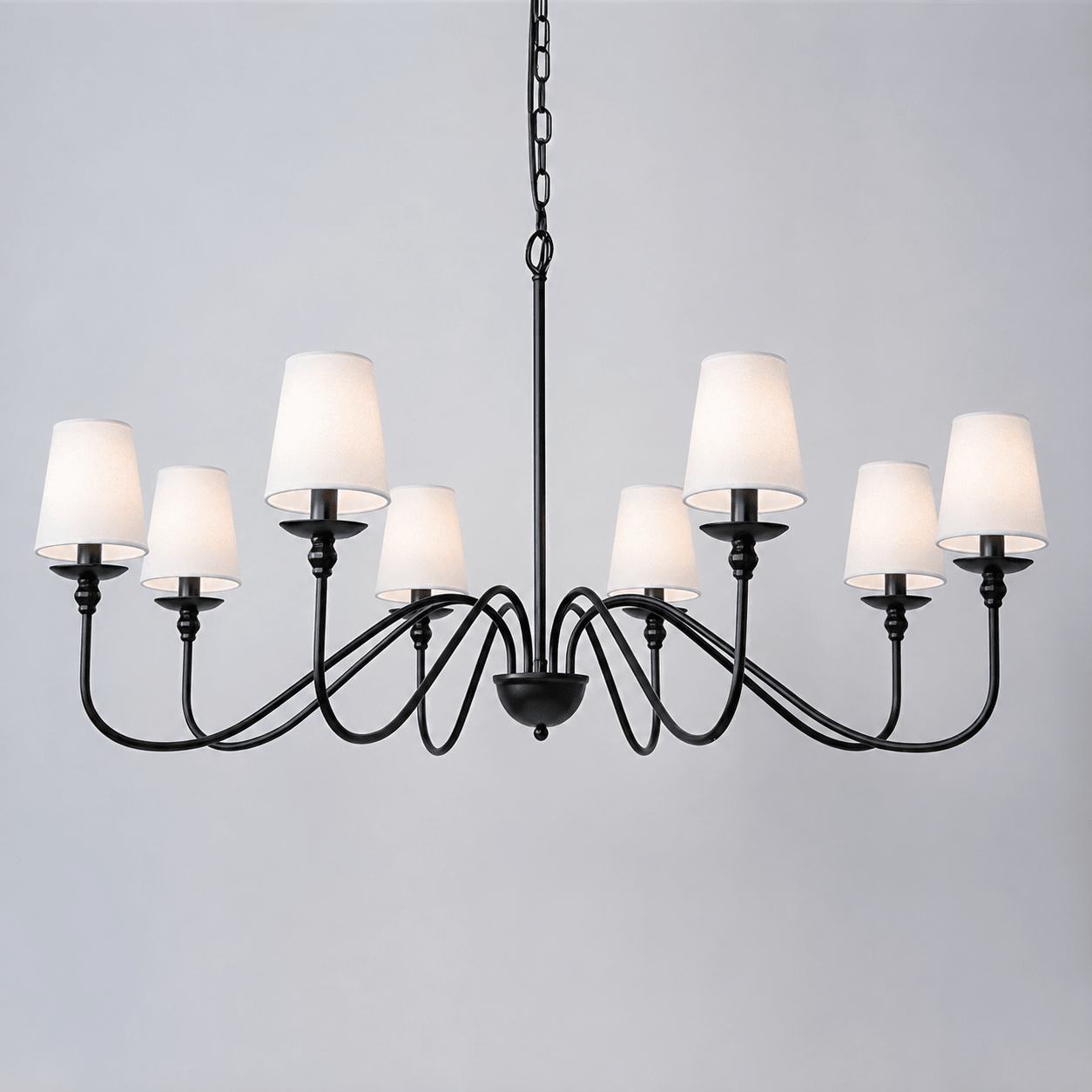 Timeless Gold Candle Chandelier - Elegant Design, Adjustable Height