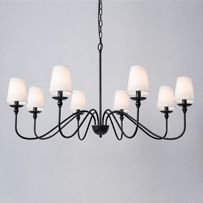 Timeless Gold Candle Chandelier - Elegant Design, Adjustable Height