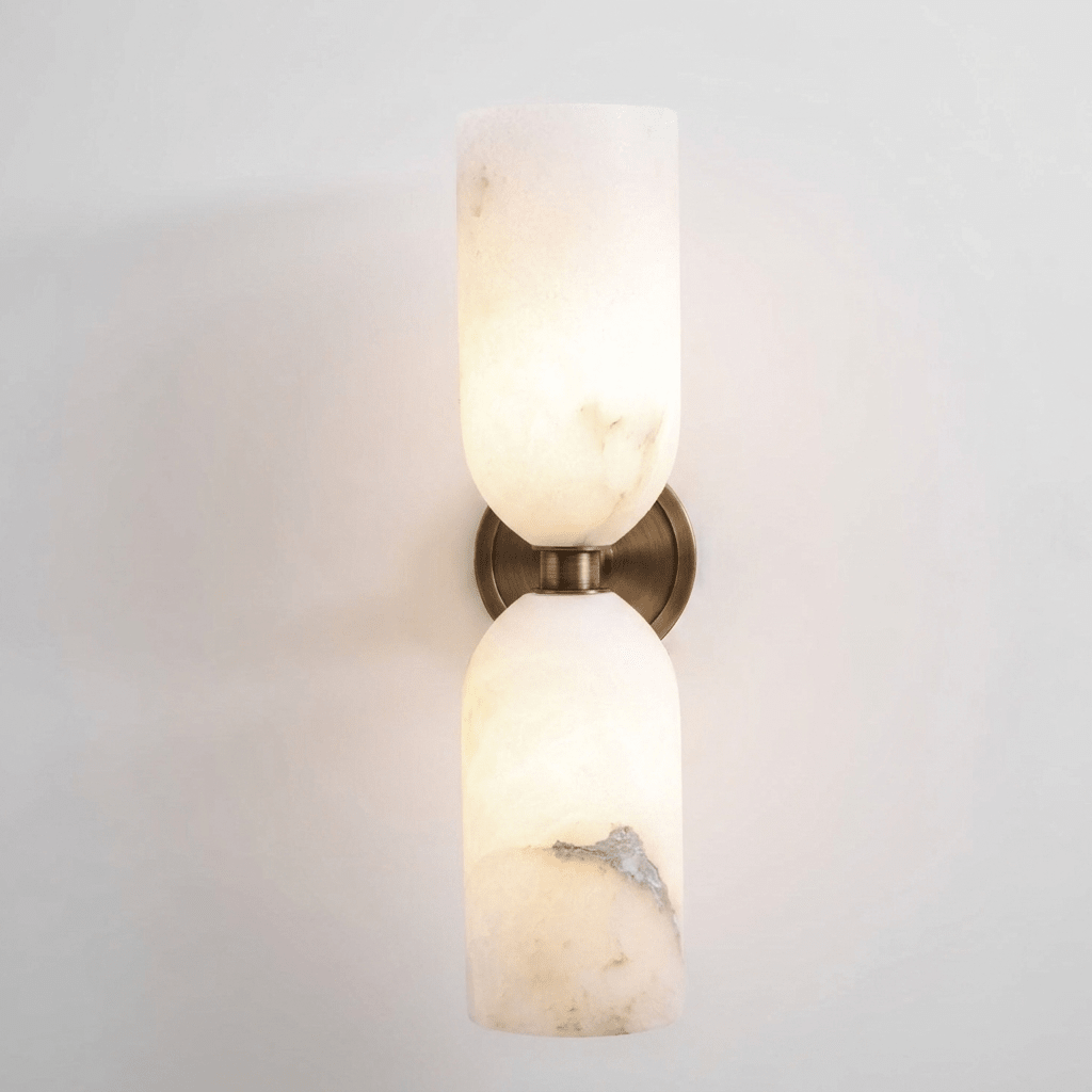 Alabaster Nexus Wall Sconce - Elegant Design with Adjustable Brightnes