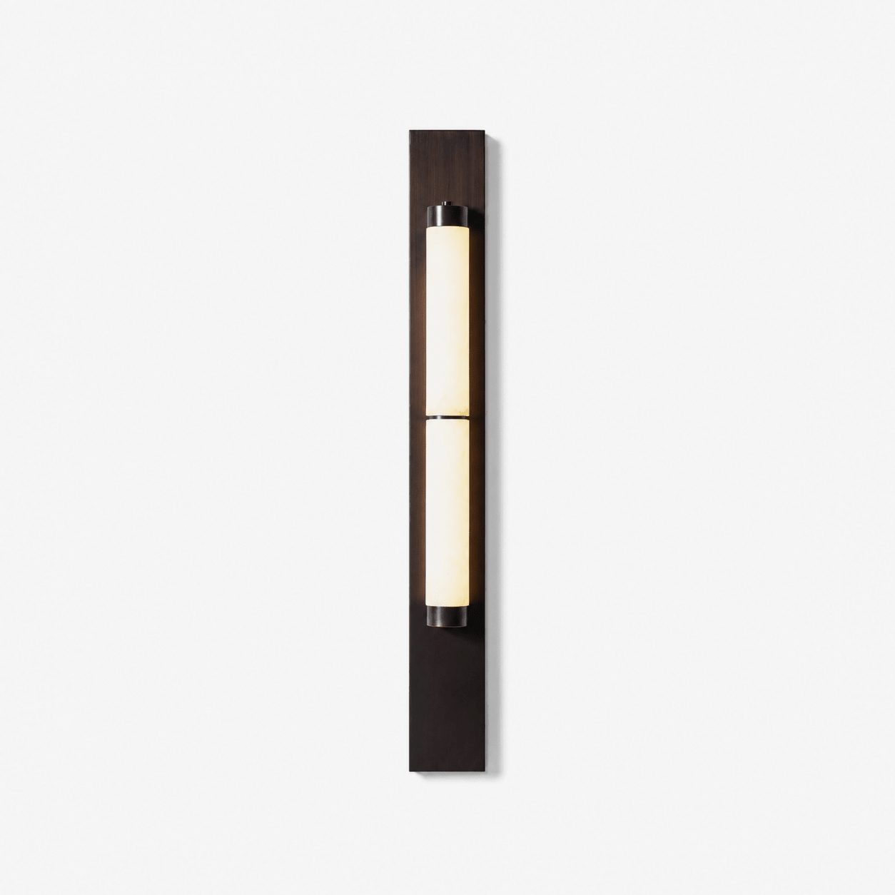 Columnar Alabaster Sconce - Elegant Wall Light with Warm Glow & Durabl