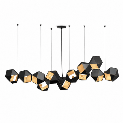 Facet Modular Chandelier - Customizable Design with LED Compatibility