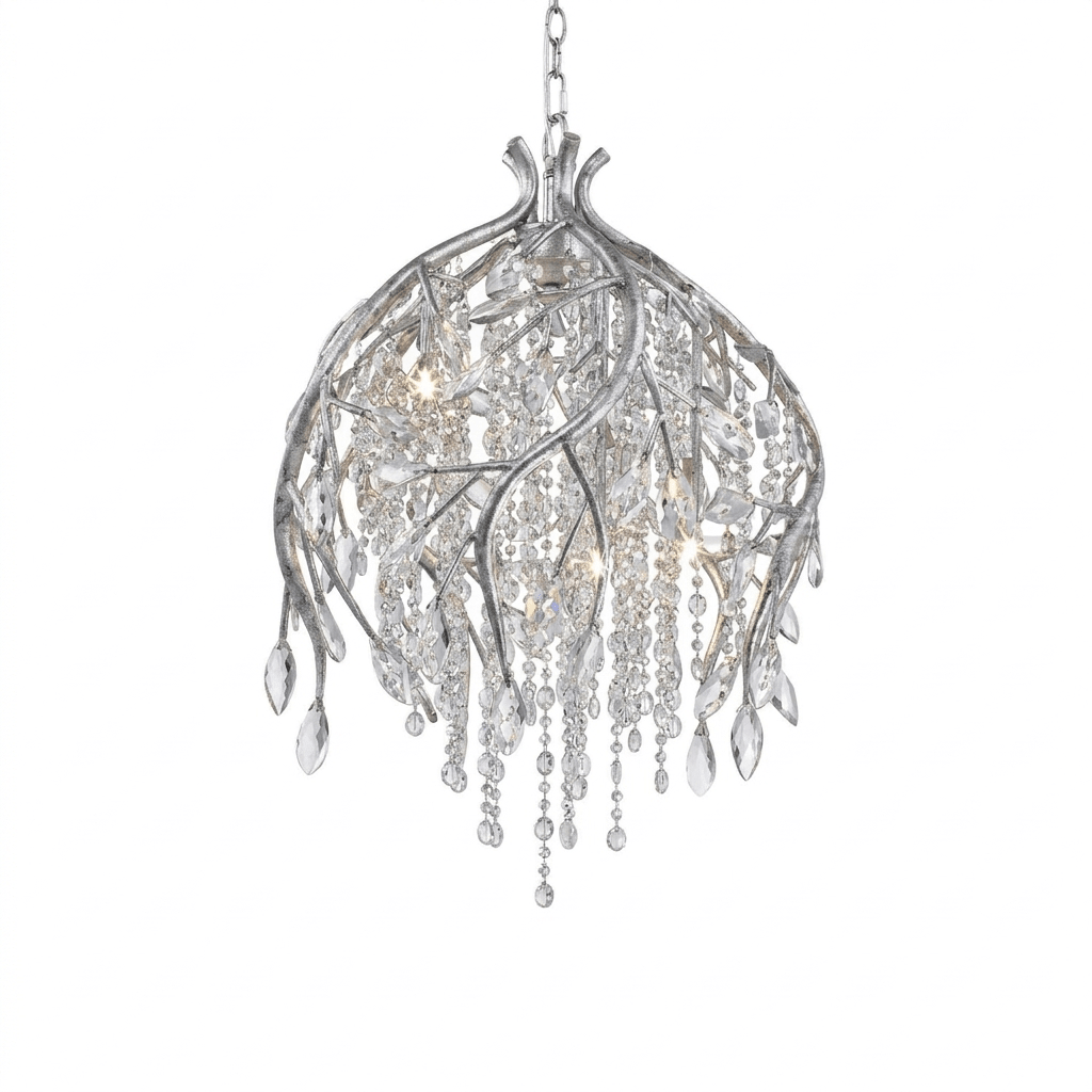 Elegant Autumn Twilight Chandelier - Dimmable LED, Adjustable Height