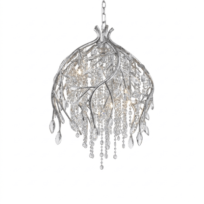 Elegant Autumn Twilight Chandelier - Dimmable LED, Adjustable Height