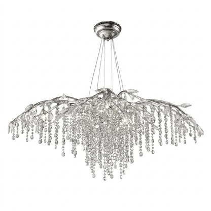 Elegant Autumn Twilight Chandelier - Dimmable LED, Adjustable Height