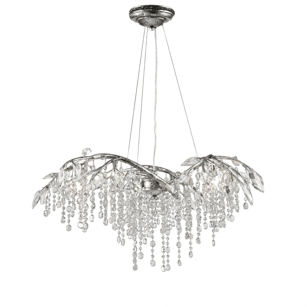 Elegant Autumn Twilight Chandelier - Dimmable LED, Adjustable Height