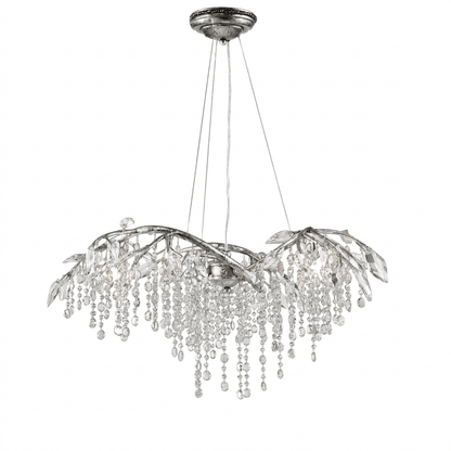Elegant Autumn Twilight Chandelier - Dimmable LED, Adjustable Height