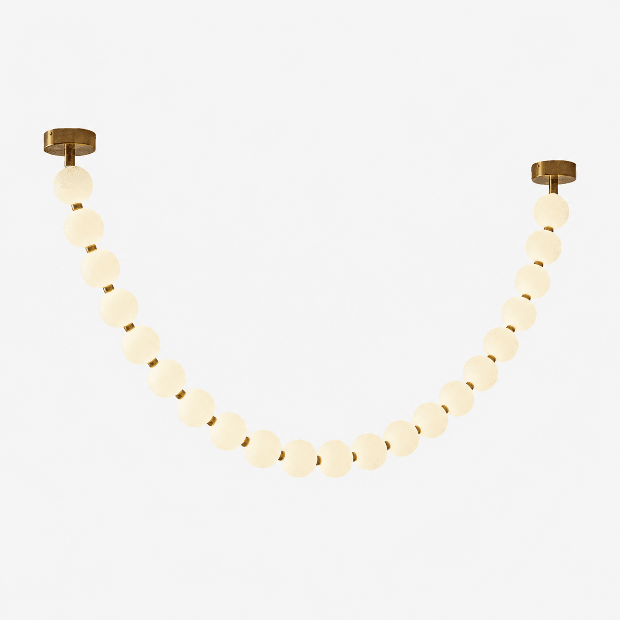Elegant Pearl Ball Chandelier Necklace - Adjustable Length, Durable De