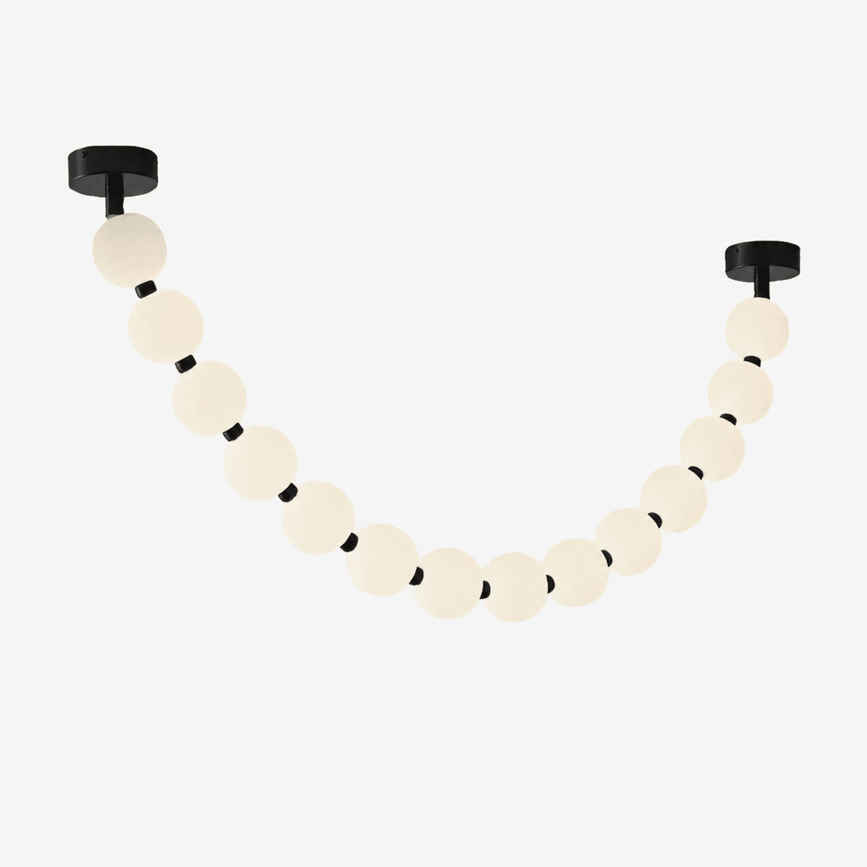 Elegant Pearl Ball Chandelier Necklace - Adjustable Length, Durable De
