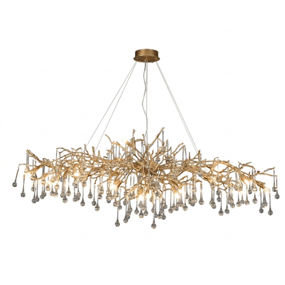 Elegant Bijou Chandelier with Adjustable Height and Crystal Accents