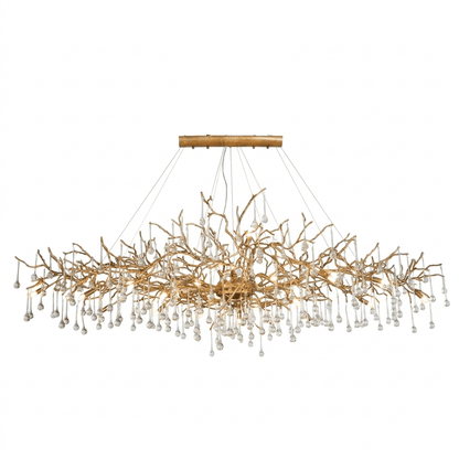 Elegant Bijou Chandelier with Adjustable Height and Crystal Accents