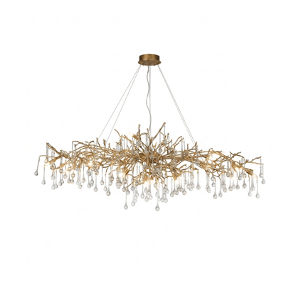 Elegant Bijou Chandelier with Adjustable Height and Crystal Accents