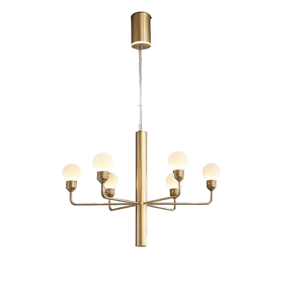 Raggiera Tiered Alabaster Globe Chandelier with Adjustable Height & So