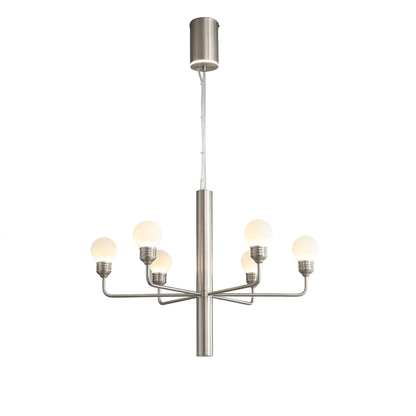 Raggiera Tiered Alabaster Globe Chandelier with Adjustable Height & So