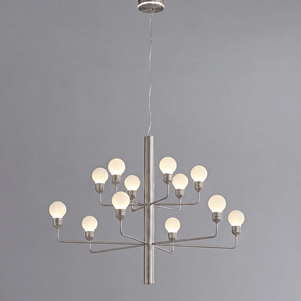 Raggiera Tiered Alabaster Globe Chandelier with Adjustable Height & So
