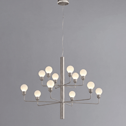 Raggiera Tiered Alabaster Globe Chandelier with Adjustable Height & So