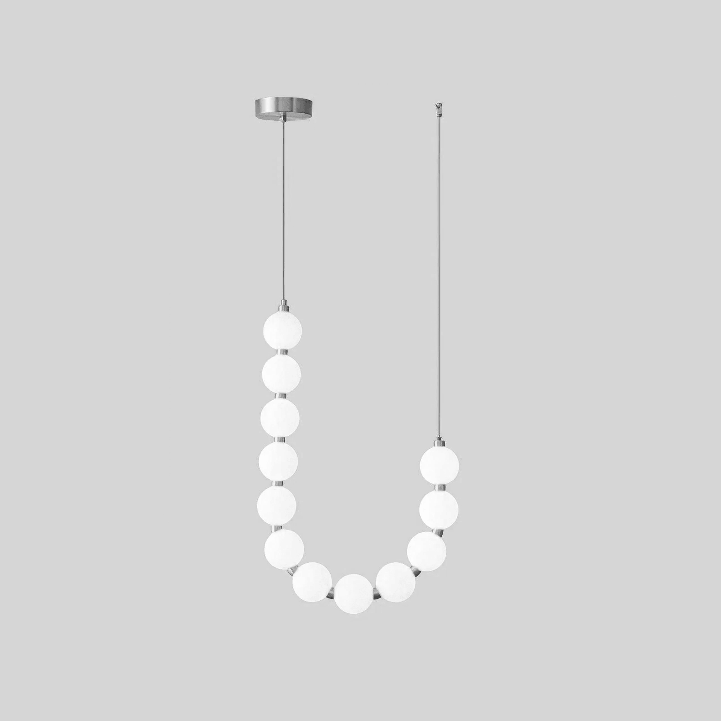 Elegant Acrylic Pearl Chandelier Necklace - Lightweight & Versatile