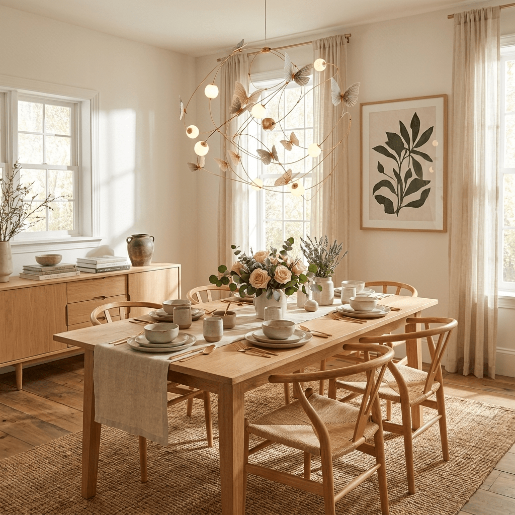Flutter Orbit Butterfly Chandelier - Elegant Design, Adjustable Bright