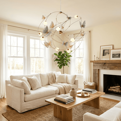 Flutter Orbit Butterfly Chandelier - Elegant Design, Adjustable Bright