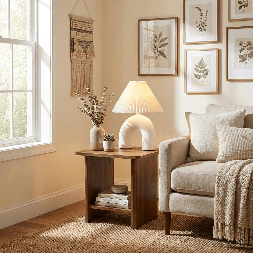 Arched Pleated Table Lamp with Adjustable Brightness and Elegant Desig
