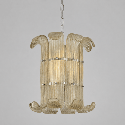 Elegant Small Chandelier with Adjustable Height & Energy-Efficient LED