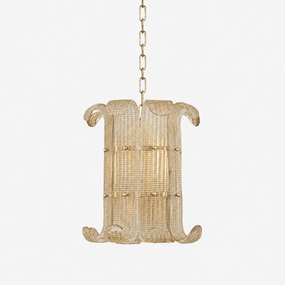 Elegant Small Chandelier with Adjustable Height & Energy-Efficient LED