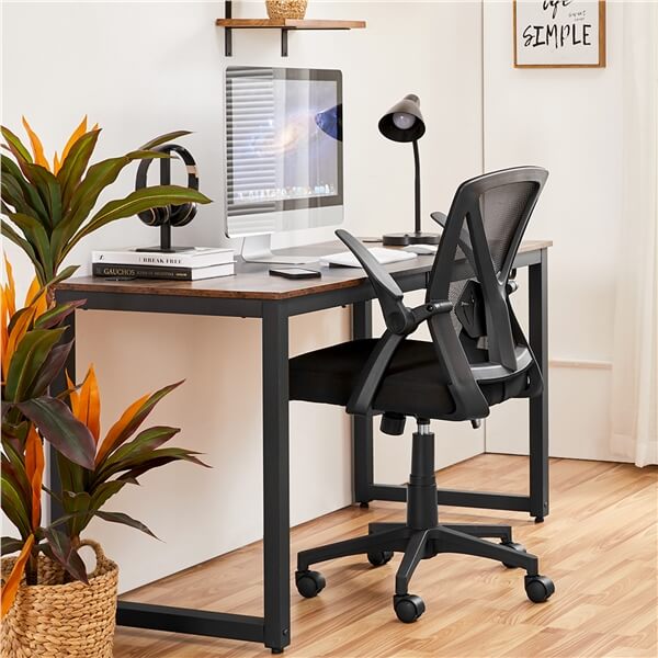 Computer Mesh Chair with Flip-up Arms Adjustable Height Position 7