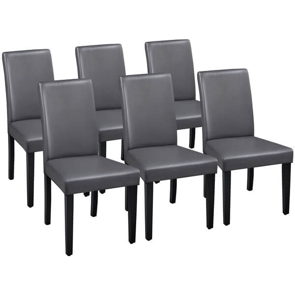 Dining Chairs Set of 6 Faux Leather Position 2
