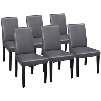 Dining Chairs Set of 6 Faux Leather Position 2