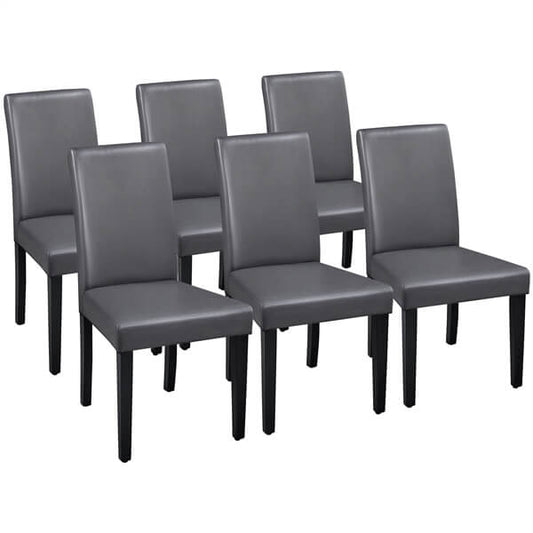 Dining Chairs Set of 6 Faux Leather Position 2
